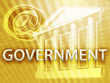 Electronic government illustrated by building and data Electronic government illustrated by building and data