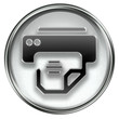 printer icon grey, isolated on white background. printer icon grey, isolated on white background.