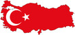 Türkei Lankarte Flagge