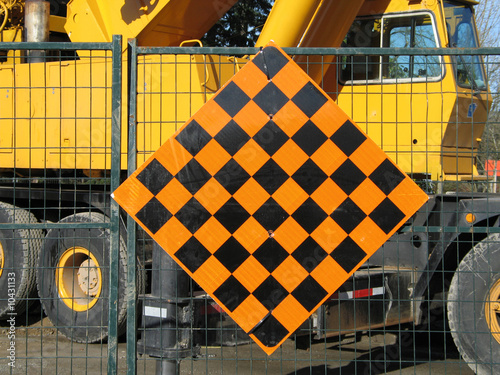 Photo: construction sign construction sign