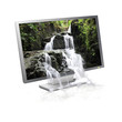 Waterfall flowing from a landscape of a monitor