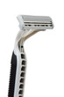 Macro of shave isolated on white background