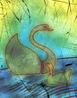 swan and duck