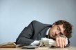 Tired businessman