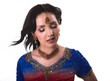 East Indian lady dressed in a traditional outift