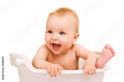 Baby Bath Prices on Cute Baby Having Bath In White Tub    Niderlander  10466311   See