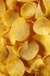 Detail of fried potato chips