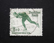 Old postage stamp of Hitler's Olympic Games in 1936