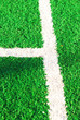 artificial soccer green lawn and line