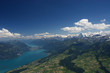 Panoramic view from Niesen to Thunersee, Switzerland Panoramic view from Niesen to Thunersee, Switzerland