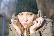 Scared Girl Close-Up Portrait