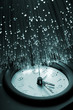 Fiber optics background with lots of light spots