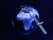 Satellit über der Erde