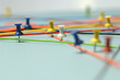 Network with pins