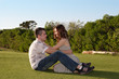 Romantic couple at nature