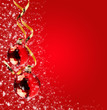 Christmas bulbs with snowflakes