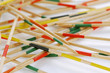 Mikado, children's game, close up