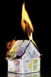 Single house of Euro notes