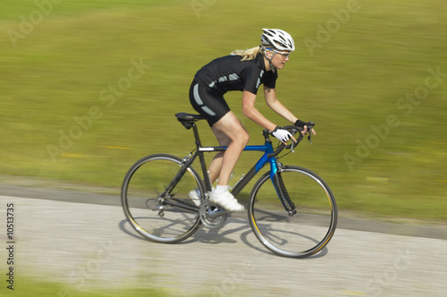 Foto: Racing cyclist on the way Racing cyclist on the way