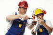 Father and son, mechanics