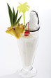 Pina Colada cocktail, close-up