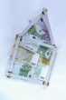 Bank notes and folding ruler