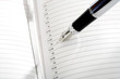Diary and pen, close-up