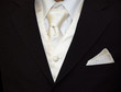 groom tie close up