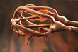 Beater of electric mixer, close-up