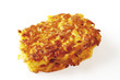 Single rutabaga fritter, close-up