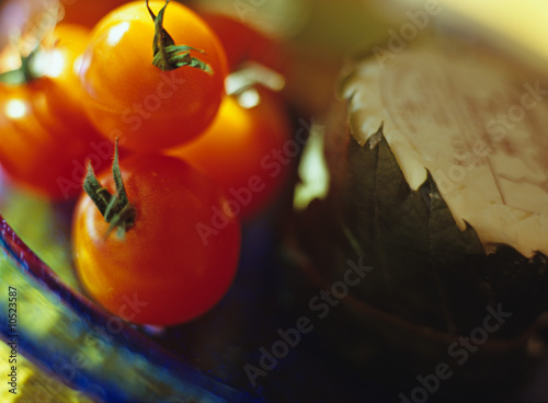 Photo: Cherry tomatoes and cheese Cherry tomatoes and cheese