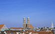View of Munich, Germany, with Frauenkirche