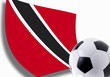 Flag of Trinidad and Tobago and soccer ball