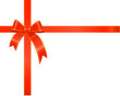 red gift ribbon,bow