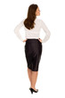 Businesswoman, rear view