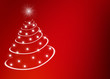 Abstrakter Weihnachtsbaum mit Sternen