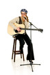 Attractive alternative dressed music performer, guitar player Attractive alternative dressed music performer, guitar player