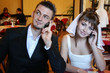 Business couple, just married