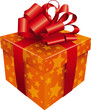 Pacco regalo arancio