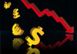 Financial crisis vector