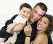 Photo: Young parents and baby Young parents and baby