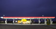 Gas station at night