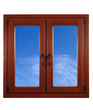 blue  sky from window
