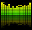 digital sound equalizer background