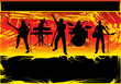 Rock Band Grunge Background