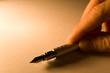 pen with paper