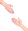 Two hands isolated
