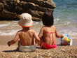 Enfants sur la plage