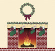 Festive Fireplace Red Festive Fireplace Red