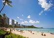 Waikiki beach on Oahu, Hawaii
